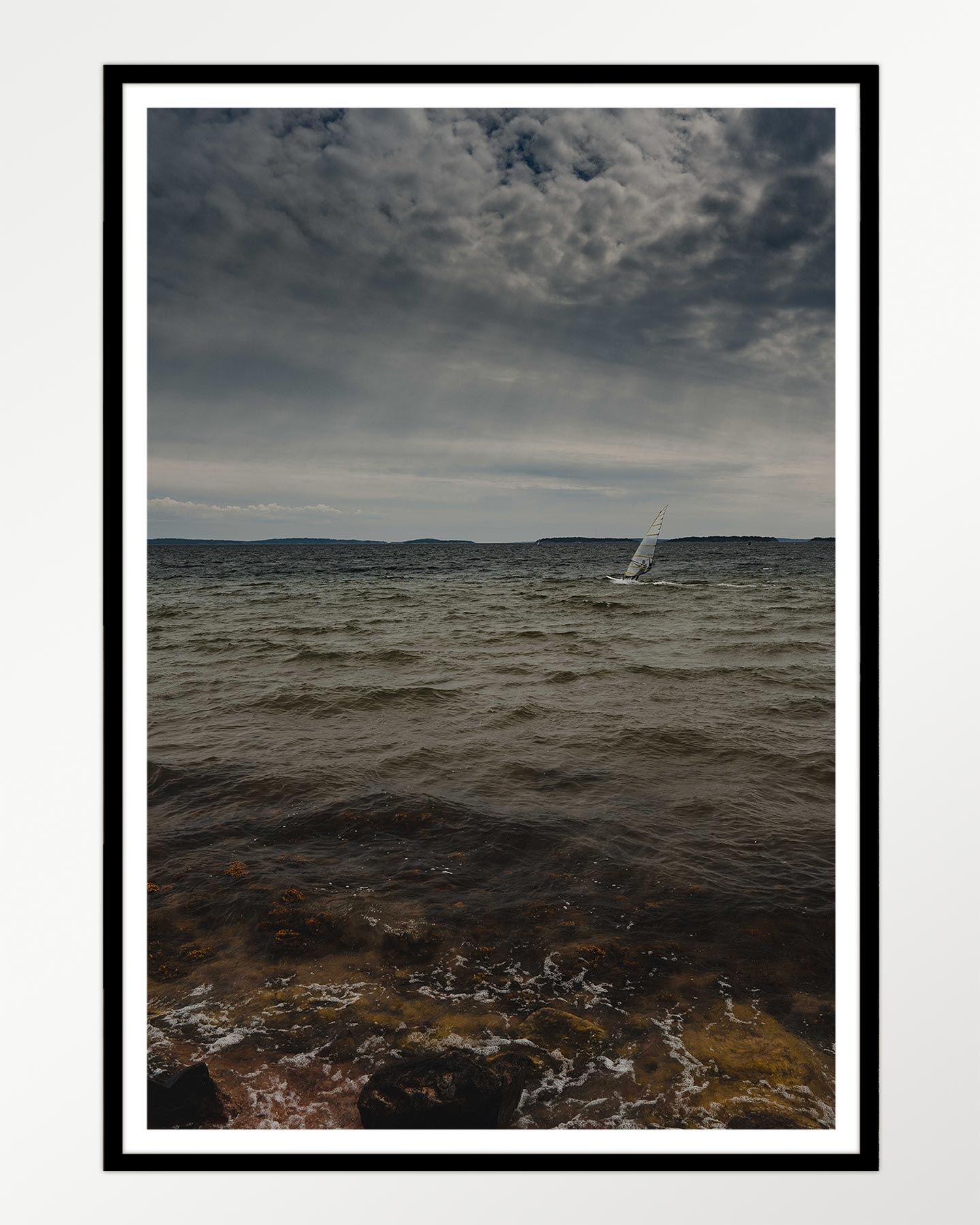 Sailing under brooding skies