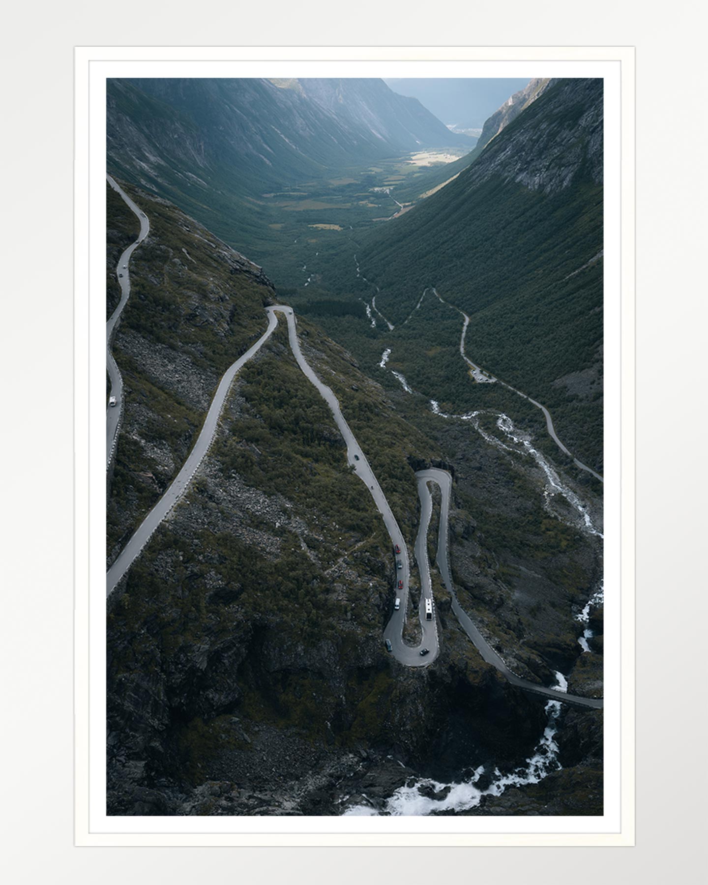 Serpentine road through the mountain pass